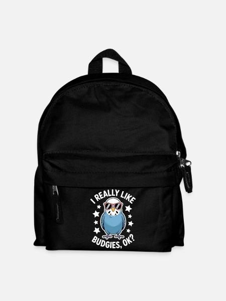 Budgie Saying Funny Budgie Gift - Kids' Backpack - black