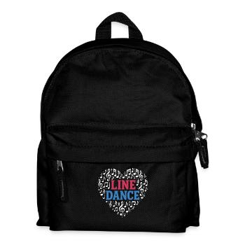 Danse en ligne - Danse avec le cœur - Musique Cadeau - Sac à dos Enfant - noir - Devant