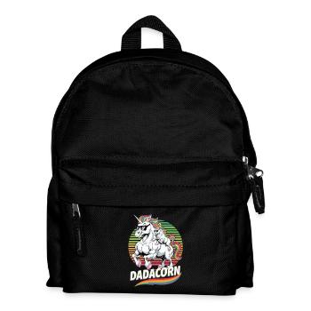Dadacorn Motif de licorne drôle pour les pères - Sac à dos Enfant - noir - Devant