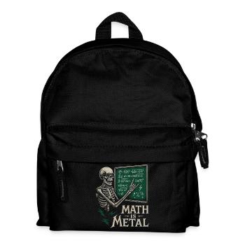 Mathe Ist Metal Skelett Tafel Rock - Kinder Rucksack - Schwarz - Vorne
