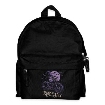 Balade de sorcière à moto à la pleine lune - Sac à dos Enfant - noir - Devant
