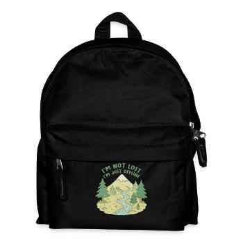 Ich Bin Nicht Verloren Ich Bin Nur Offline - Kinder Rucksack - Schwarz - Vorne