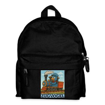 Zugvogel by Rico Beck - Kinder Rucksack - Schwarz - Vorne