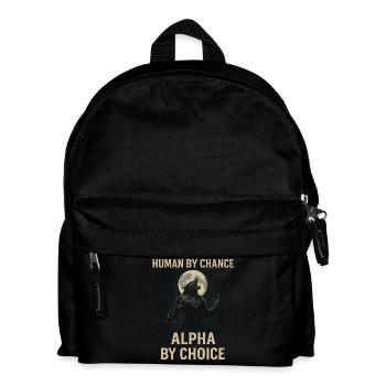 Humain par hasard Alpha de votre choix - Sac à dos Enfant - noir - Devant