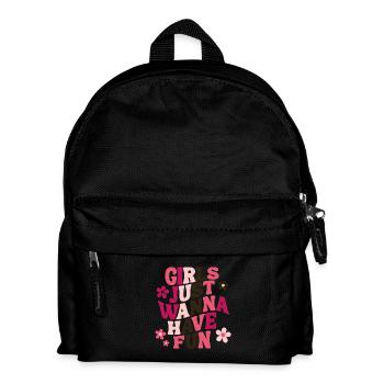 Les filles veulent juste s’amuser - Sac à dos Enfant - noir - Devant