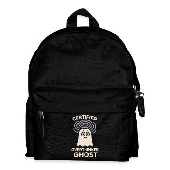 Sad Ghost Ghost Humor Fear Fear Ghost Psychic - Kids' Backpack - black - Front