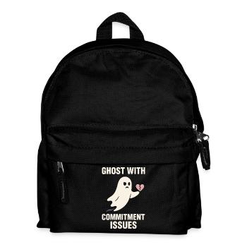 Sad Ghost Ghost Humor Fear Fear Ghost Psychic - Kids' Backpack - black - Front