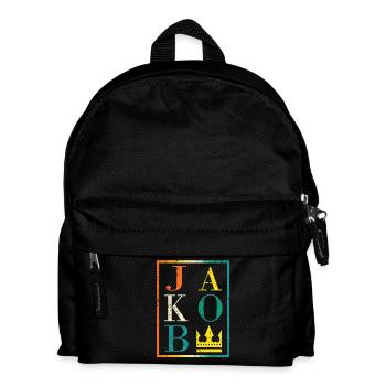 Jakob - Kinder Rucksack - Schwarz - Vorne