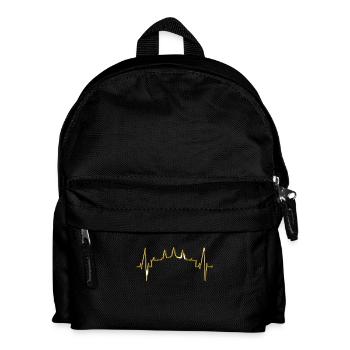 Kambodscha Skyline Herzschlag Siem Raep Angkor Wat - Kinder Rucksack - Schwarz - Vorne