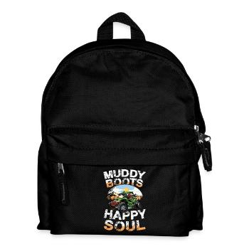 Muddy Boots Happy Soul Quad Abenteuer - Kinder Rucksack - Schwarz - Vorne