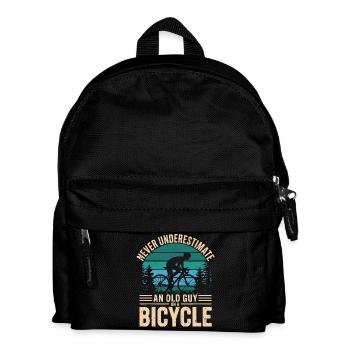 Vintage Cycling Tribute for Bike Enthusiasts - Kids' Backpack - black - Front