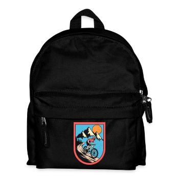 Mountainbike Fahrrad Radsport - Kinder Rucksack - Schwarz - Vorne