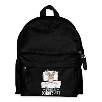 Offizielles Schlafshirt - Kinder Rucksack - Schwarz - Vorne