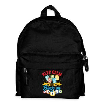 Bingo Fun Gift Bingo Lover Bingo On - Kids' Backpack - black - Front