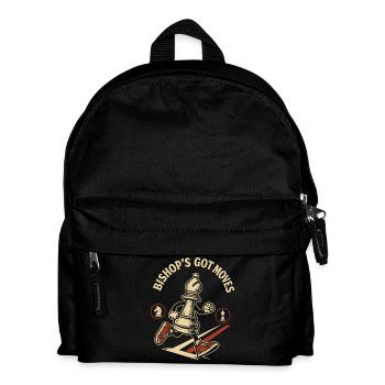 Bishop's Got Moves Chess Player Humor - Kids' Backpack - black - Front