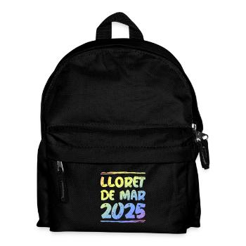Lloret De Mar 2025 Bunt - Kinder Rucksack - Schwarz - Vorne