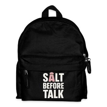 Salt Lover Sodium Dependent Nacl Meme - Kids' Backpack - black - Front