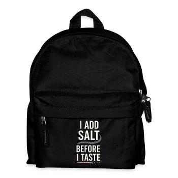 Salt Lover Sodium Dependent Nacl Meme - Kids' Backpack - black - Front