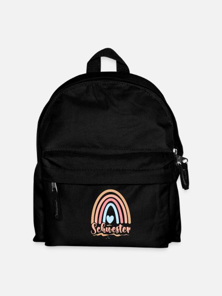 Schwester - Kinder Rucksack - Schwarz