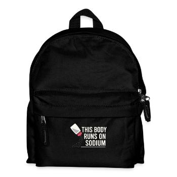 Salt Lover Sodium Dependent Nacl Meme - Kids' Backpack - black - Front