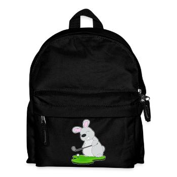 Hase Golf Golfschläger - Kinder Rucksack - Schwarz - Vorne