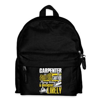 Carpenter Caution Flying Tools - Kids' Backpack - black - Front