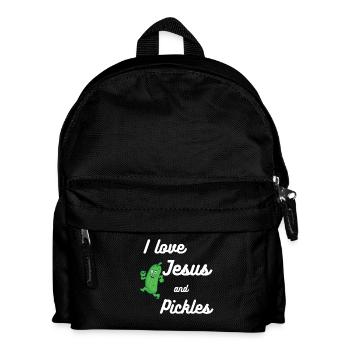 Pickles and Jesus Religious - Kids' Backpack - black - Front