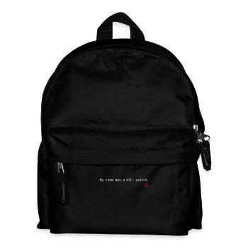 Cybersécurité Info Sec White Hat Hacker Éthique - Sac à dos Enfant - noir - Devant