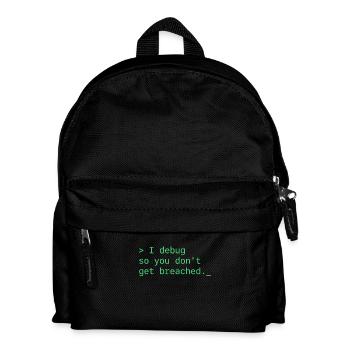Cybersécurité Info Sec White Hat Hacker Éthique - Sac à dos Enfant - noir - Devant