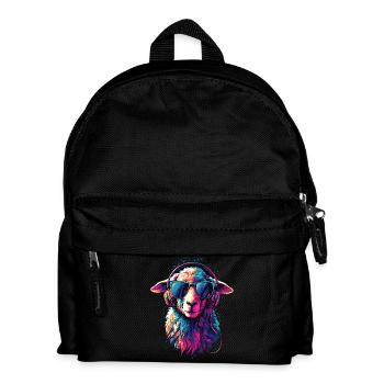 Sheep Lamb Sheep Domestic Sheep Shepherd Sweet Sheep - Kids' Backpack - black - Front