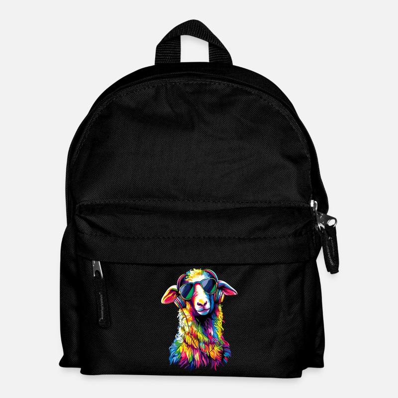 Schaf Lamm Schäfchen Hausschaf Schäfer Süße Schafe - Kinder Rucksack - Schwarz