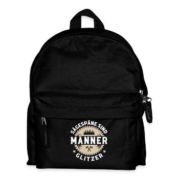 Holzfäller - Kinder Rucksack - Schwarz - Vorne