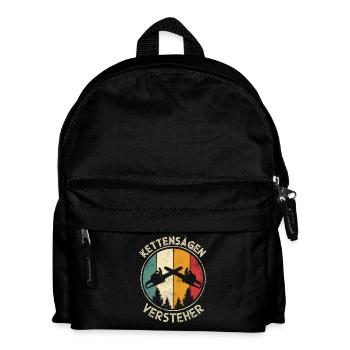 Holzfäller - Kinder Rucksack - Schwarz - Vorne