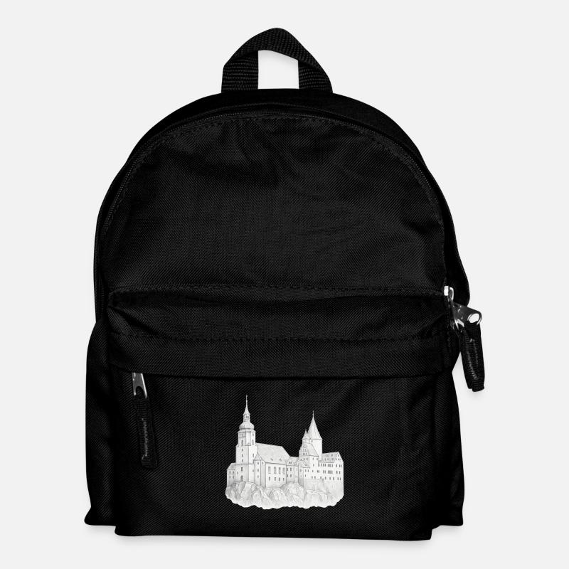 Schwarzenberg Erzgebirge Schloss - Kinder Rucksack - Schwarz