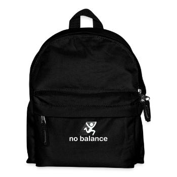Kein Gleichgewicht Lustiges Fallendes Design No - Kinder Rucksack - Schwarz - Vorne