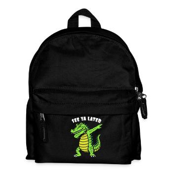 See ya later - Alligator dabbing - Crocodile - Kids' Backpack - black - Front