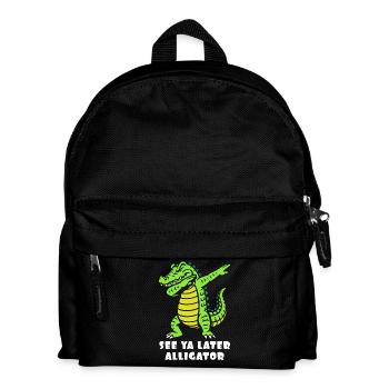 See ya later - Alligator dabbing - Crocodile - Kids' Backpack - black - Front