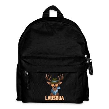 Cerf de Lausbua avec lunettes de soleil et chapeau - Sac à dos Enfant - noir - Devant