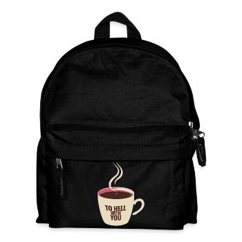 CAFÉ AU DIABLE AVEC VOUS - Sac à dos Enfant - noir - Devant