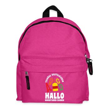Garderie Sortant de l’école Inscription Écolier - Sac à dos Enfant - fuchsia - Devant
