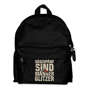 Holzfäller - Kinder Rucksack - Schwarz - Vorne
