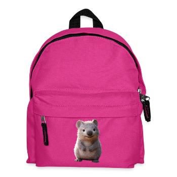 Wombat Australie Marsupial Mignon Wombat - Sac à dos Enfant - fuchsia - Devant