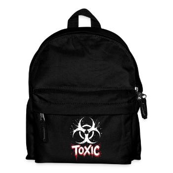 Symbole de risque biologique Style grunge toxique - Sac à dos Enfant - noir - Devant