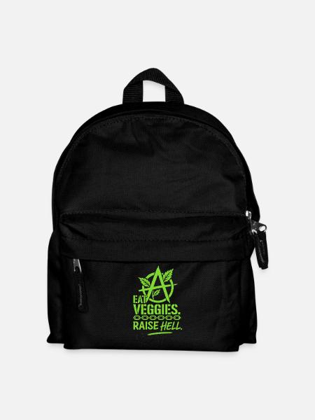 Vegan Punk Rebell Vegan Vegan Anarchist Vegan - Kinder Rucksack - Schwarz