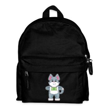 Billet de banque chat - Sac à dos Enfant - noir - Devant