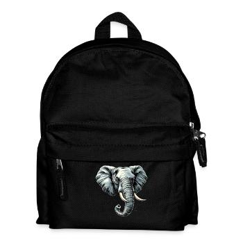Trompe d’éléphant Afrique Safari Wilderness Éléphant - Sac à dos Enfant - noir - Devant