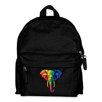 Trompe d’éléphant Afrique Safari Wilderness Éléphant - Sac à dos Enfant - noir - Devant
