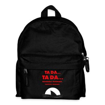 TA DA... Shark Fin & Soundtrack Joke - Kids' Backpack - black - Front
