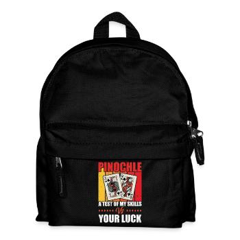 Cadeau de joueur de carte Pinochle drôle - Sac à dos Enfant - noir - Devant