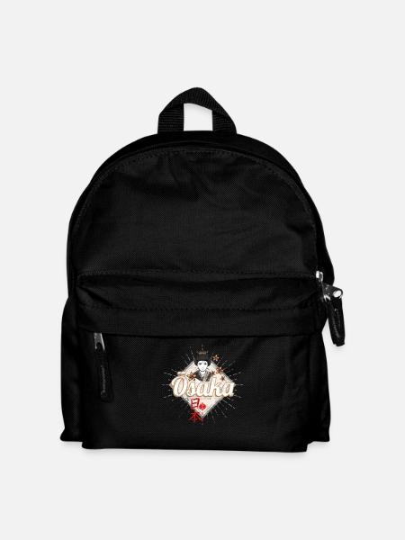 Osaka Stadt Japan Retro Geisha Vintage Souvenir - Kinder Rucksack - Schwarz